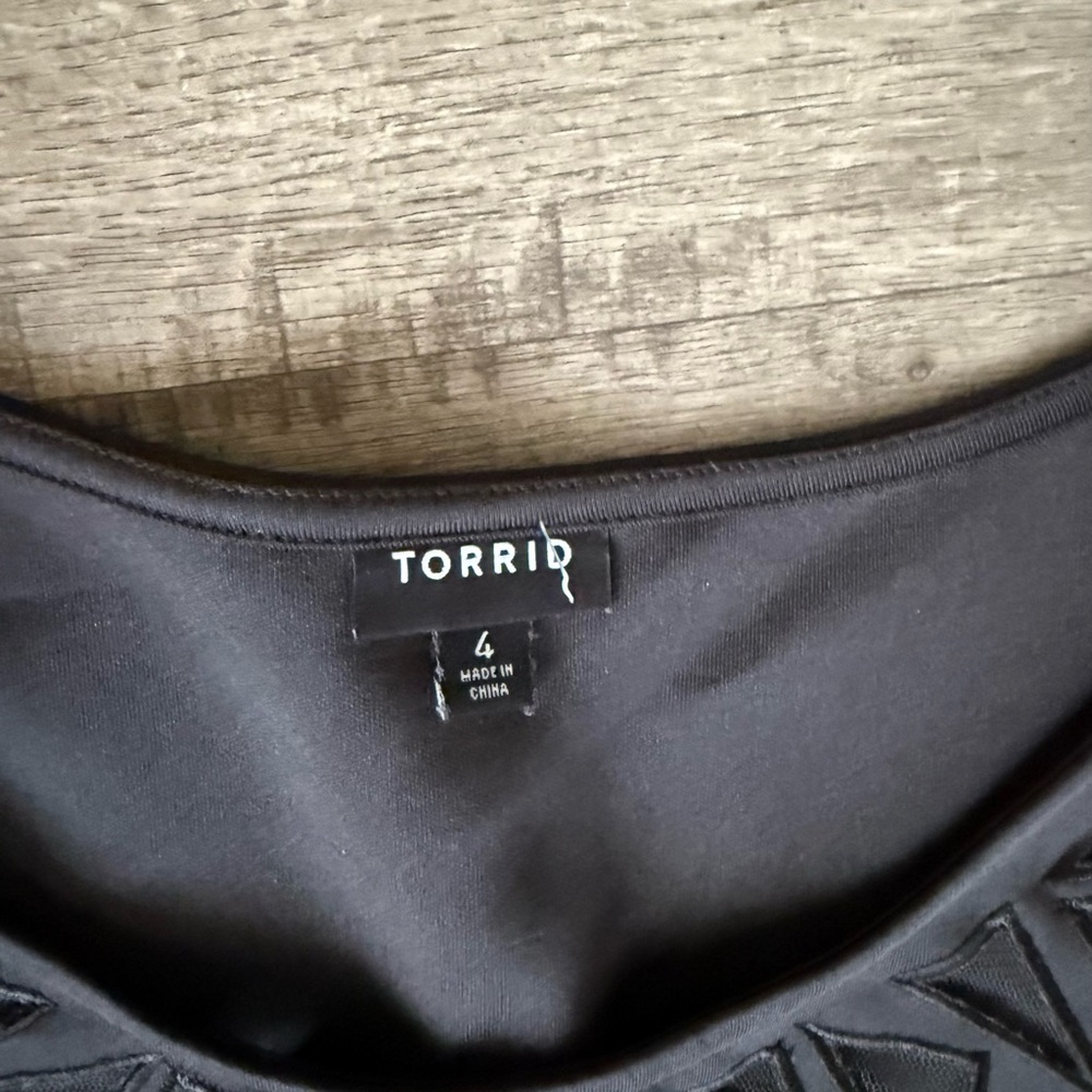 Torrid Black A-Line Mini Dress for Wedding Guests - Picture 2 of 8